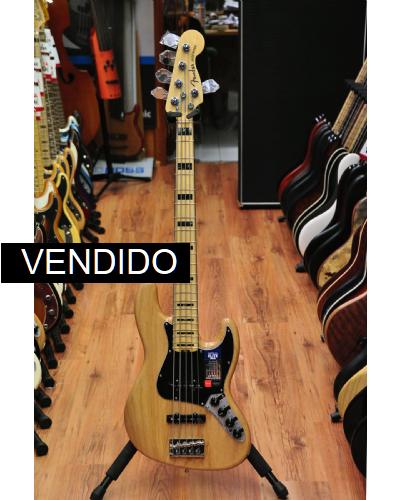 Fender American Elite Jazz Bass V Natural MN
